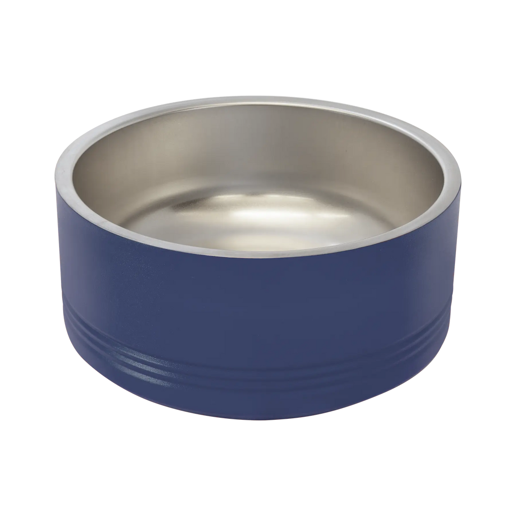 Personalized Polar Camel Medium (32 oz) Pet Bowl | Navy