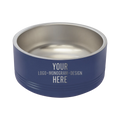 Personalized Polar Camel Medium (32 oz) Pet Bowl | Navy