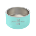 Personalized Polar Camel Small (18 oz) Pet Bowl | Teal